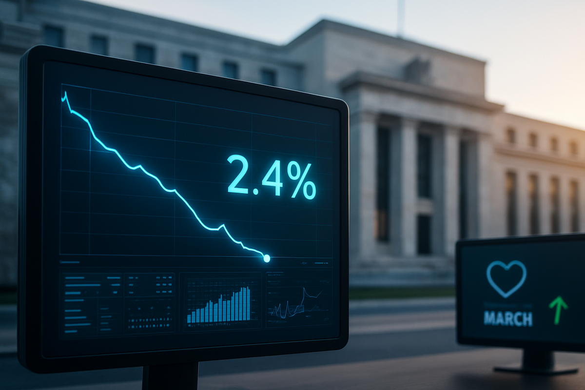 US CPI Hits 2.4% YoY Lowest Since May 2025 Sparking Fed Cut