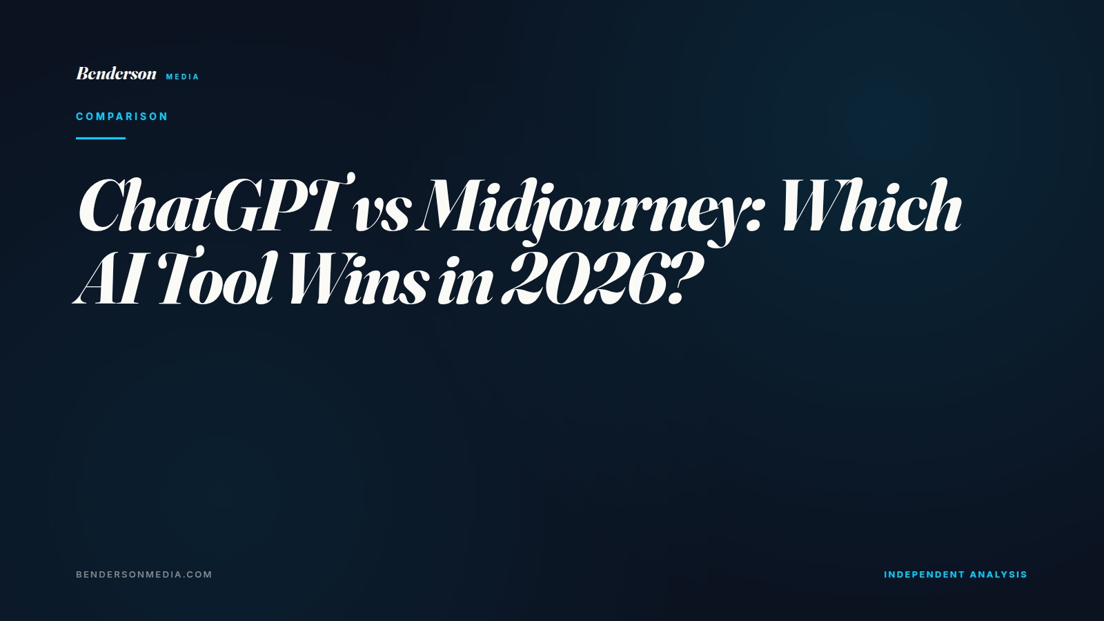 ChatGPT vs Midjourney: Which AI Tool Wins in 2026?