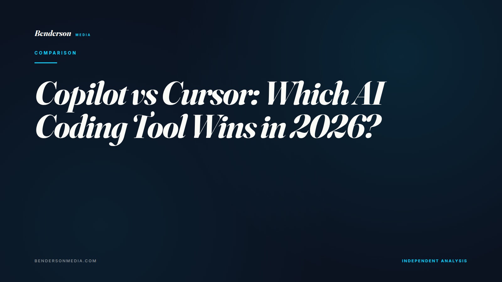 Copilot vs Cursor: Which AI Coding Tool Wins in 2026?