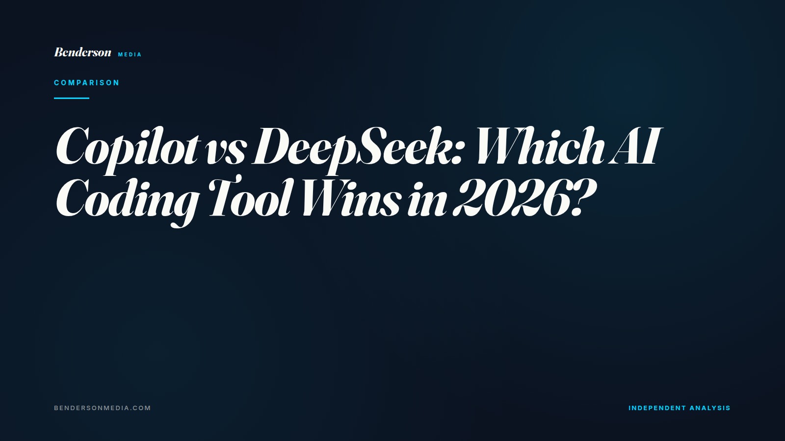Copilot vs DeepSeek: Which AI Coding Tool Wins in 2026?