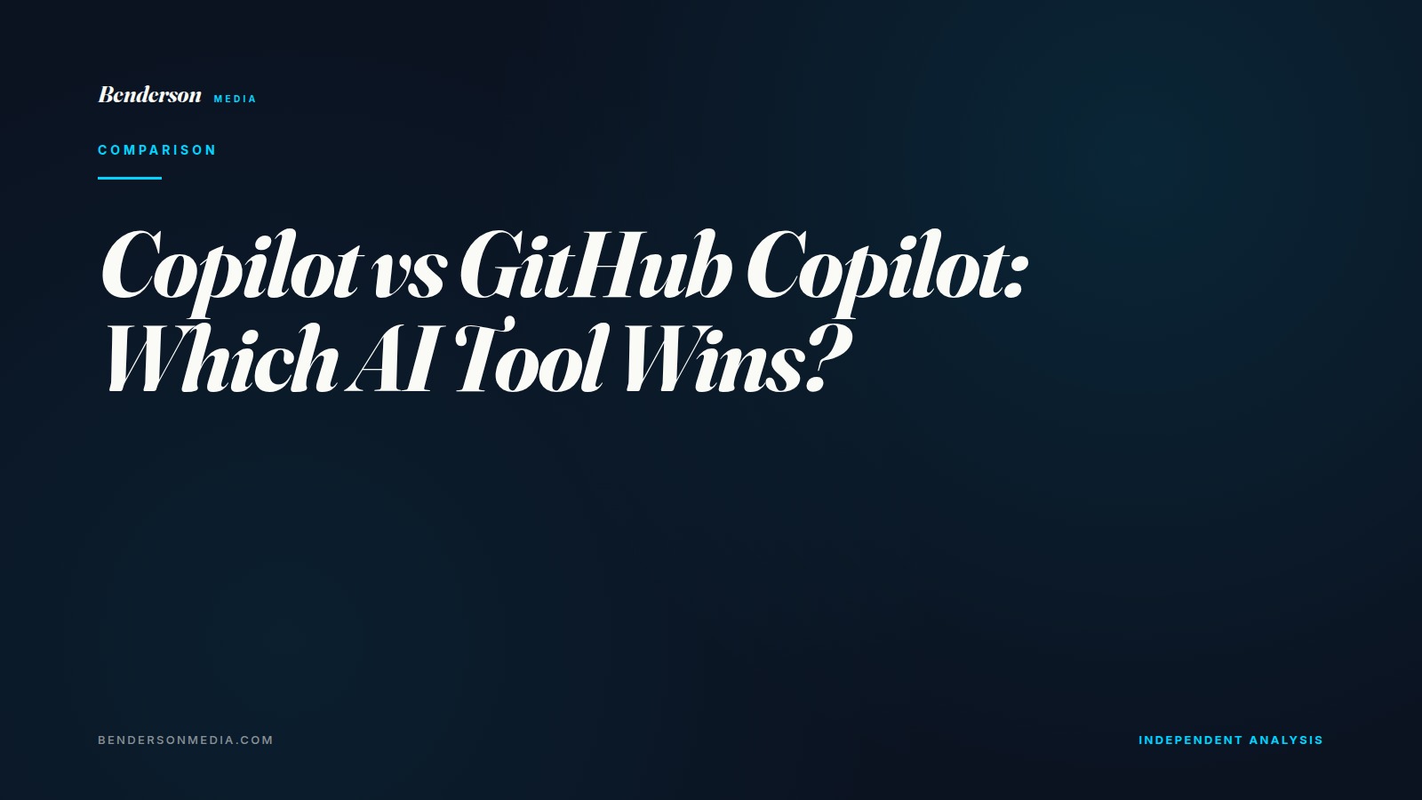 Copilot vs GitHub Copilot: Which AI Tool Wins?