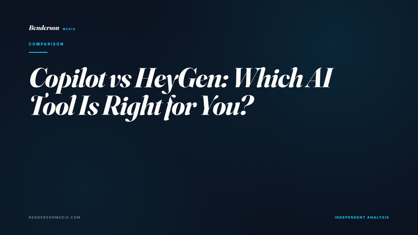 Copilot vs HeyGen: Which AI Tool Is Right for You?