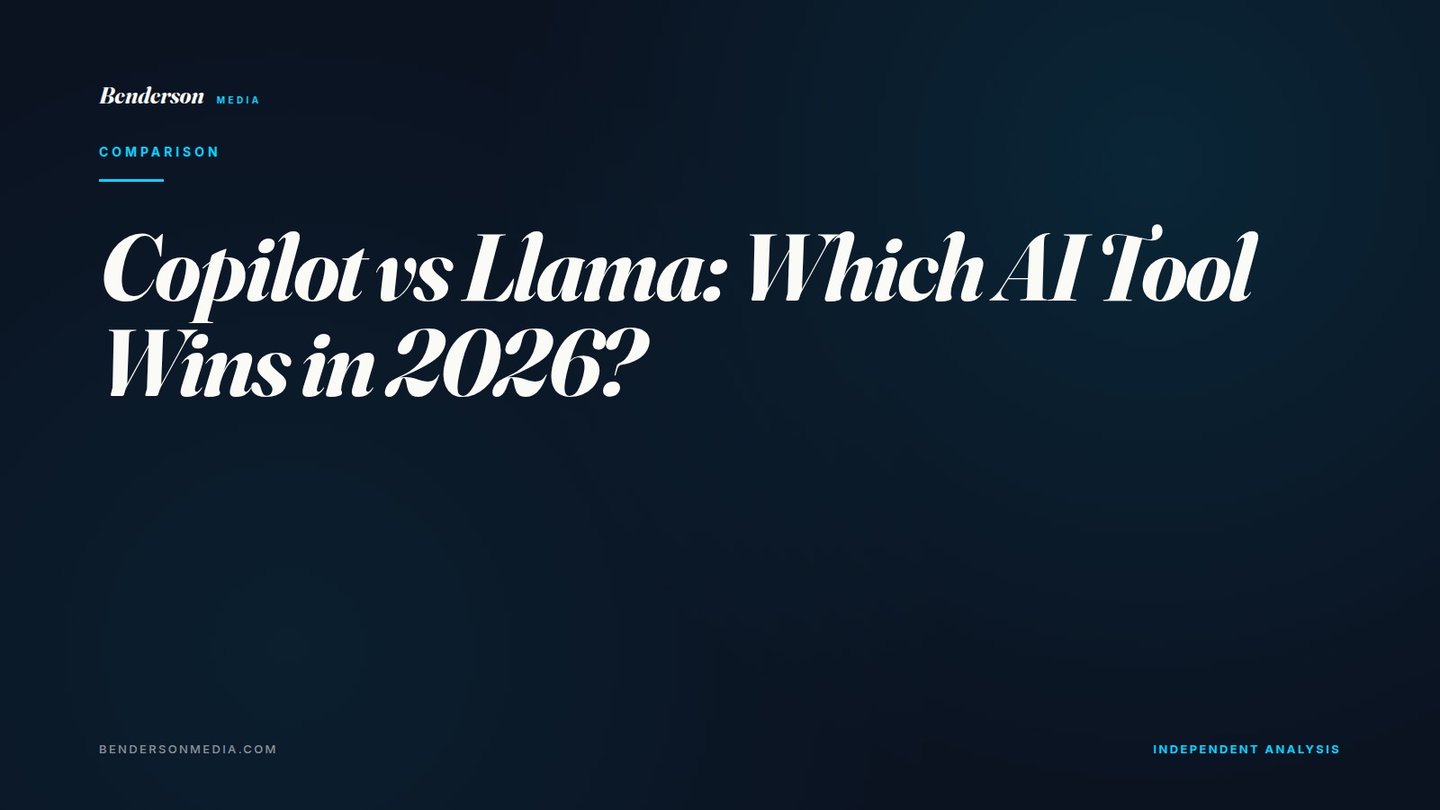 Copilot vs Llama: Which AI Tool Wins in 2026?