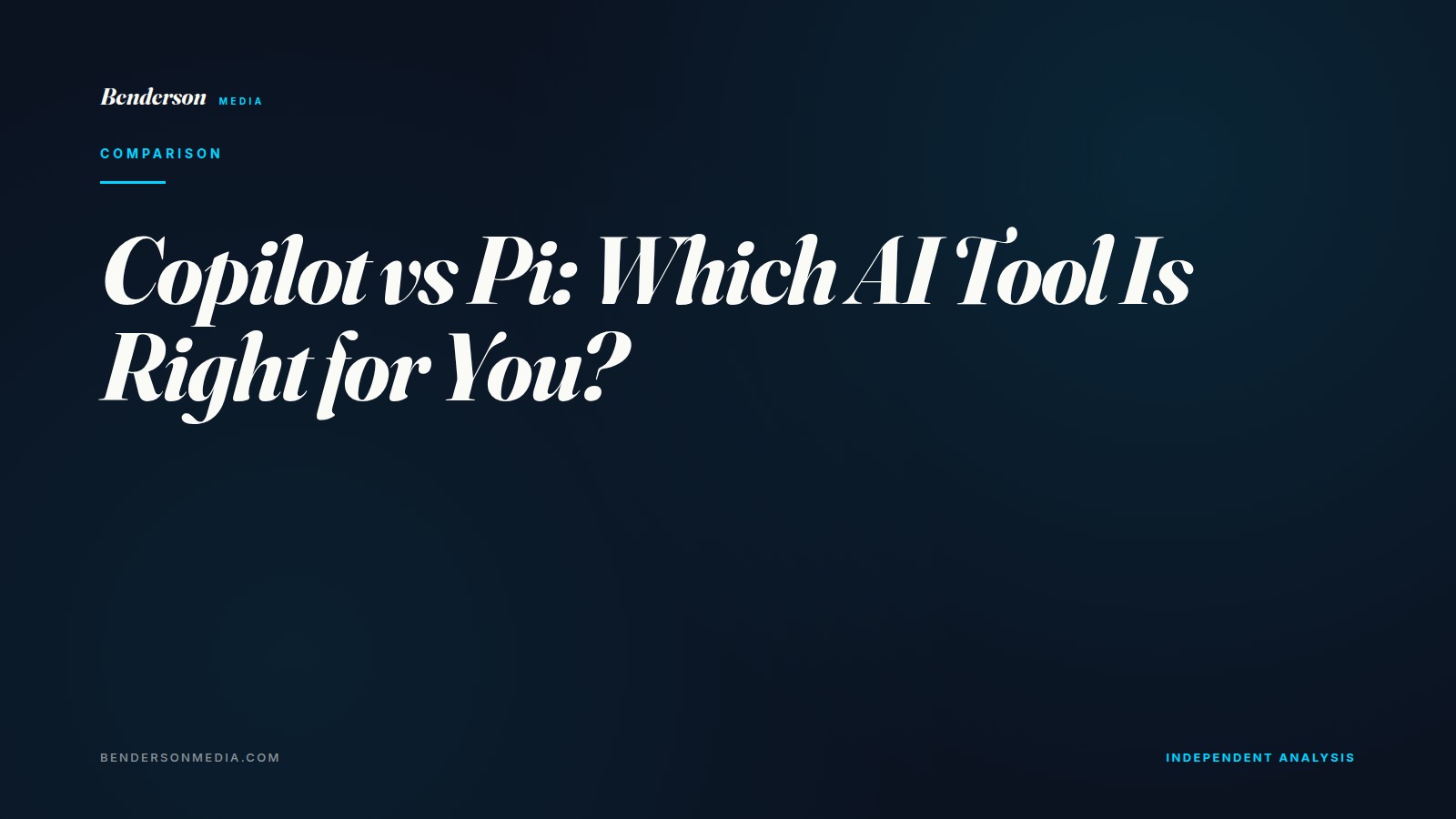 Copilot vs Pi: Which AI Tool Is Right for You?