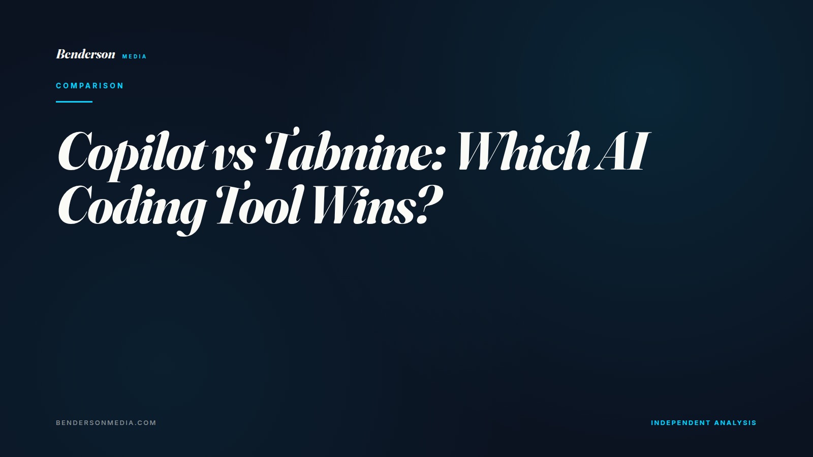 Copilot vs Tabnine: Which AI Coding Tool Wins?