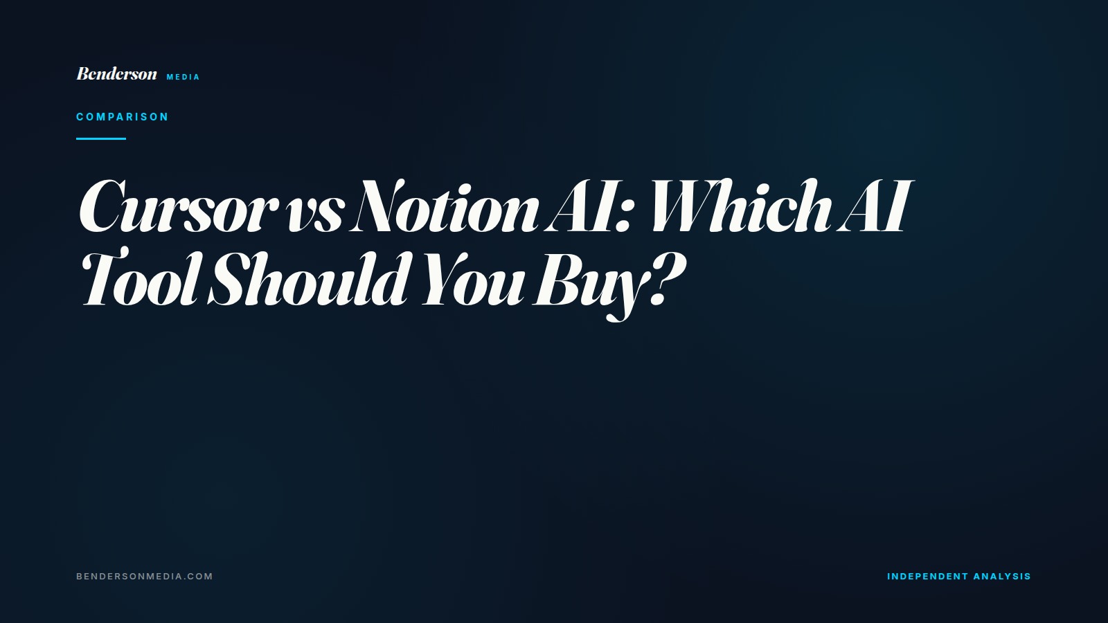 Cursor vs Notion AI: Which AI Tool Should You Buy?