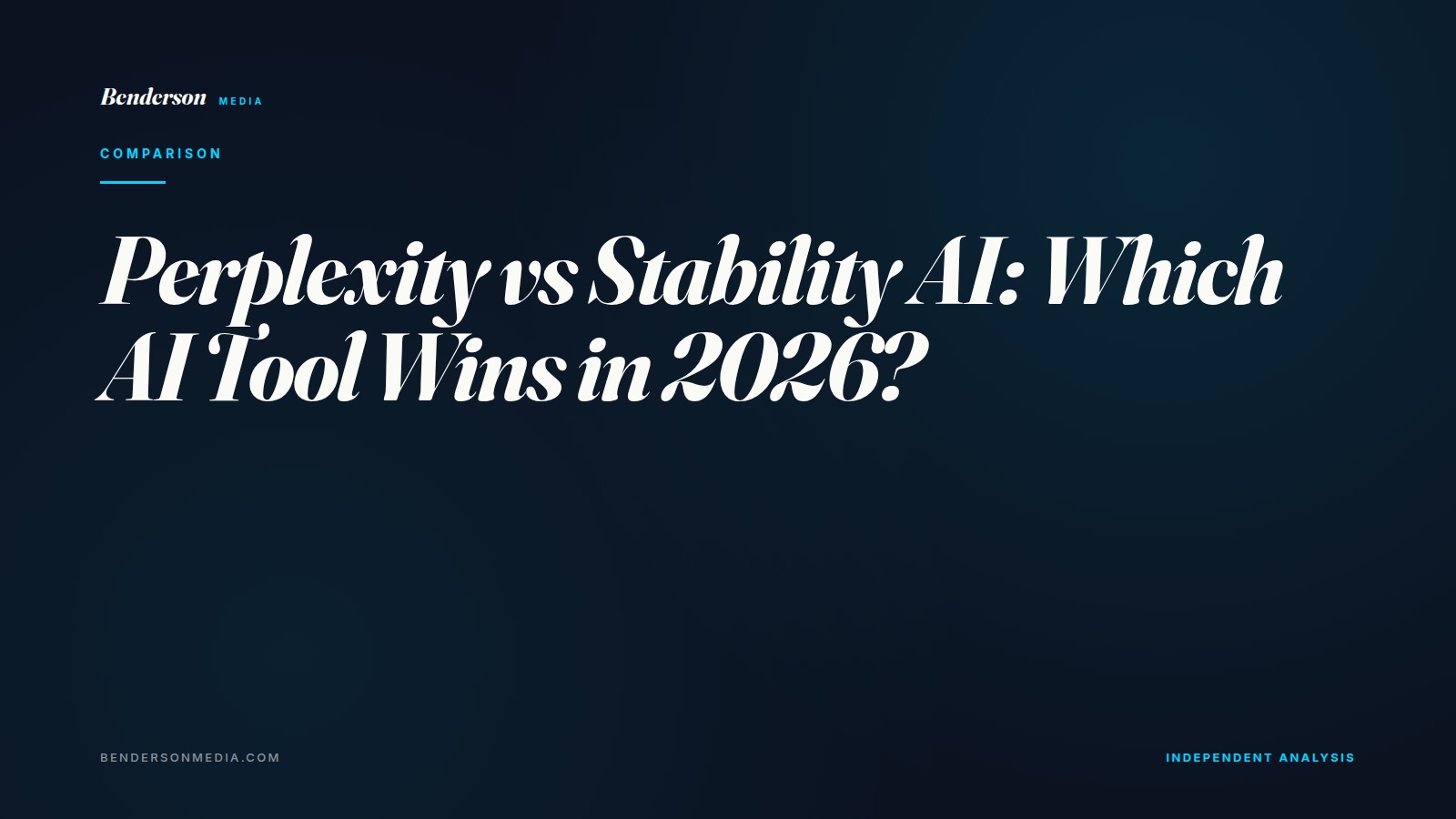 Perplexity vs Stability AI: Which AI Tool Wins in 2026?