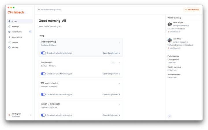 Circleback Free Tier Puts Paid Meeting Notes Apps on Notice